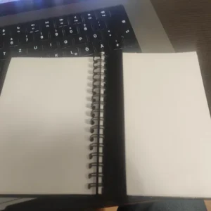 A6 Notizbuch mit 3D-Druck Cover | Minimalistisches Design