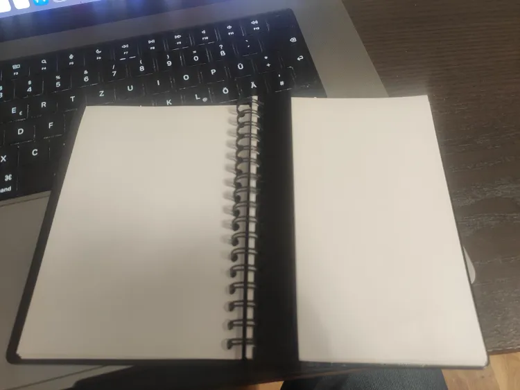 A6 Notizbuch mit 3D-Druck Cover | Minimalistisches Design