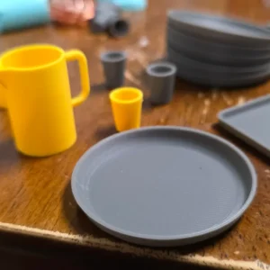 Miniatur Geschirr-Set für Kinderküche | Spielzeug Zubehör