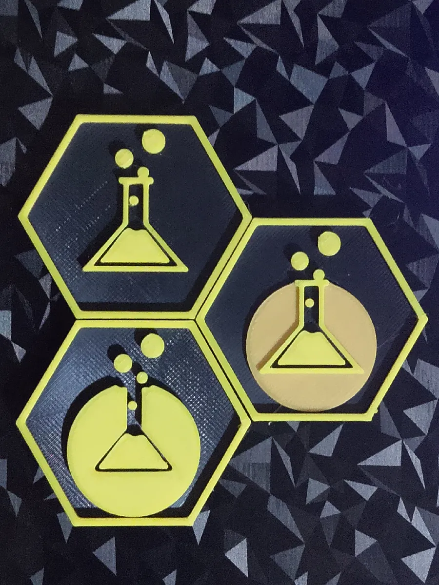 Labcoin Token mit Kolben-Motiv | Wissenschaftliches Zubehör