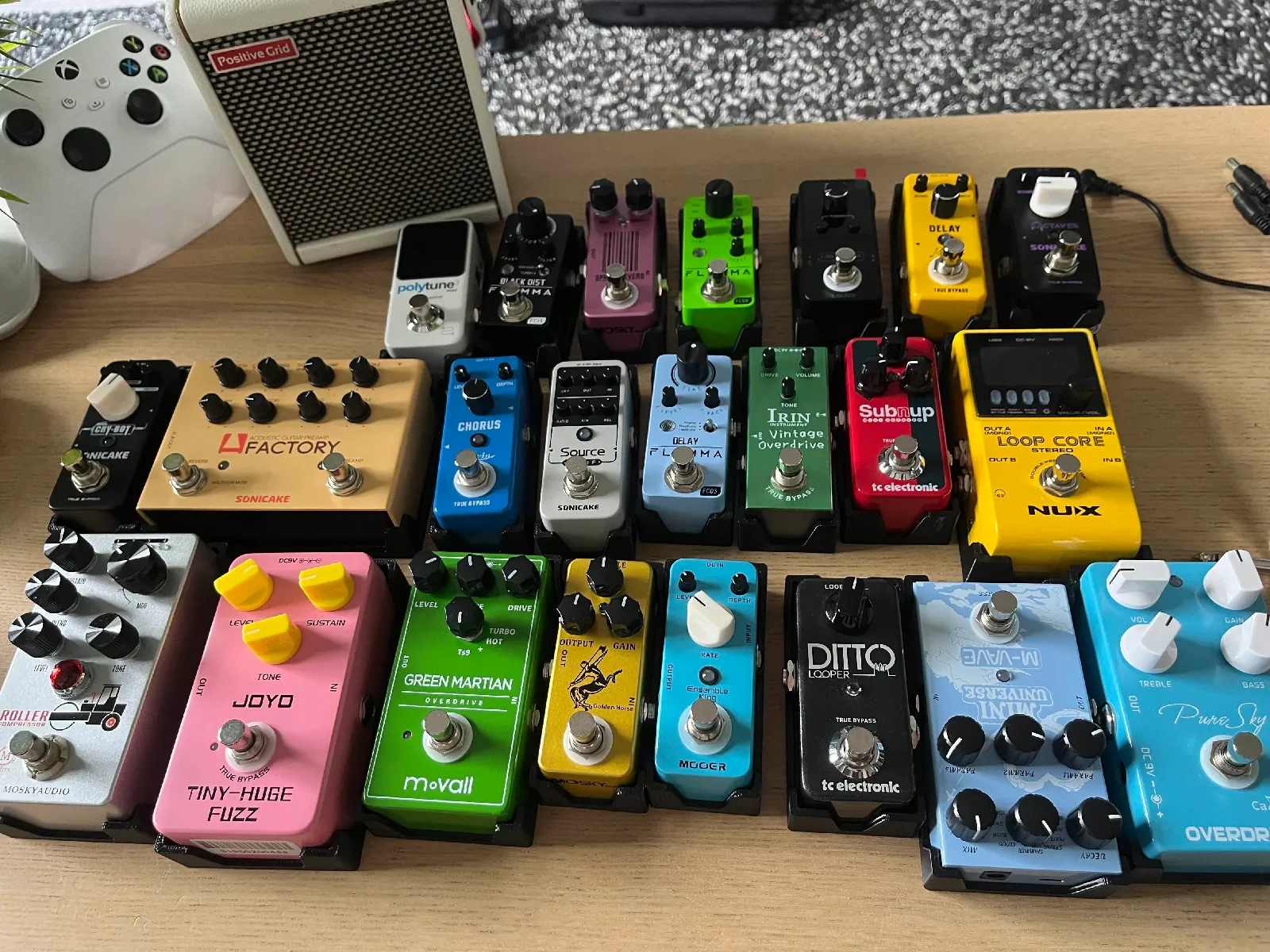 Gitarrenpedal Halterung | Stompbox Tray für Pedalboards