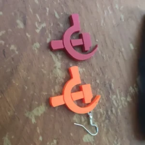 Hammer und Sichel Ohrring | 3D-Druck Sammlerstück