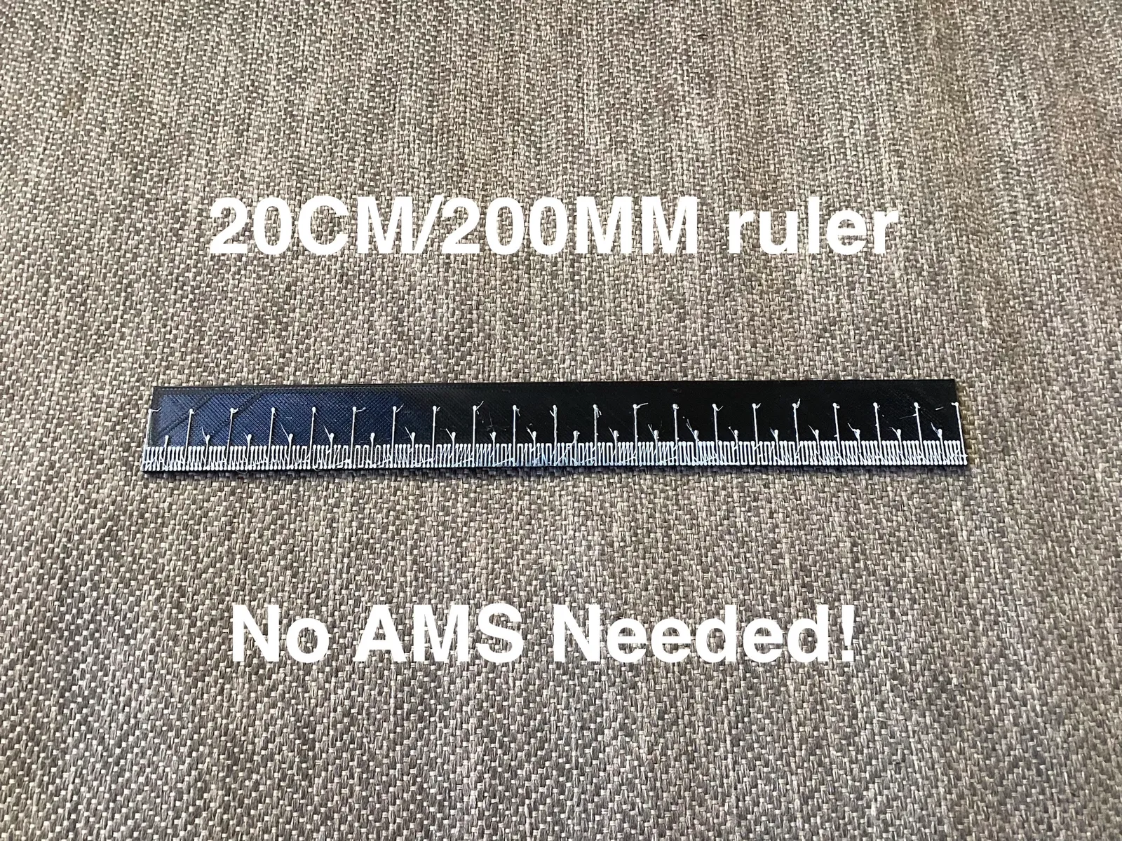 Lineal 20cm / 200mm | Kostenlose 3D-Druckvorlage
