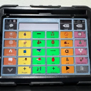 AAC Keyguard für iPad | Kommunikationshilfe Schutzgitter