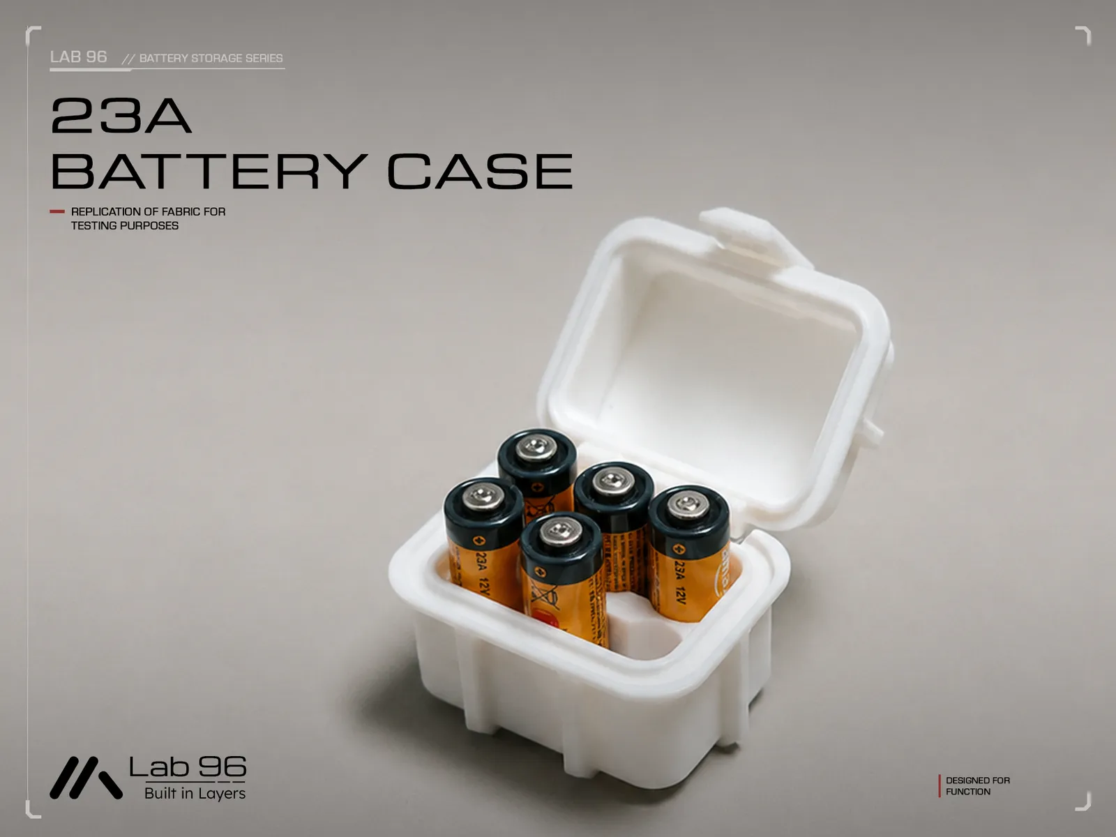 23A Batterie Case | Robuste Aufbewahrungsbox für 6 Batterien