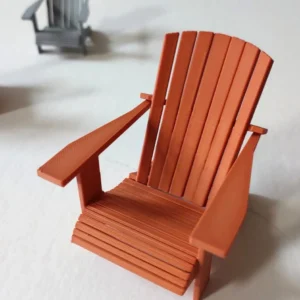 Adirondack Chair Miniatur | Deko-Gartenstuhl für Dioramen