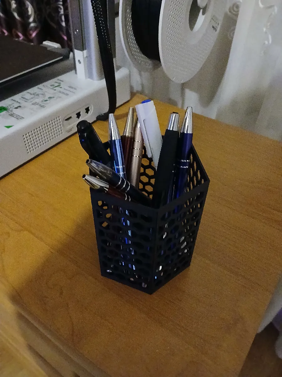 Hexagon Stifthalter | Moderner Schreibtisch-Organizer