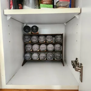 Kompaktes Gewürzregal für 20 Gläser | Küchen-Organizer