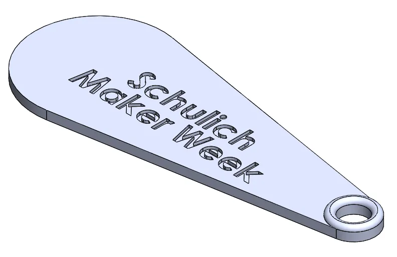Schulich Maker Week Schlüsselanhänger | Kostenlose Vorlage