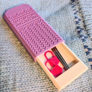Strick-Organizer Snoflake | Zubehör-Box mit Lineal