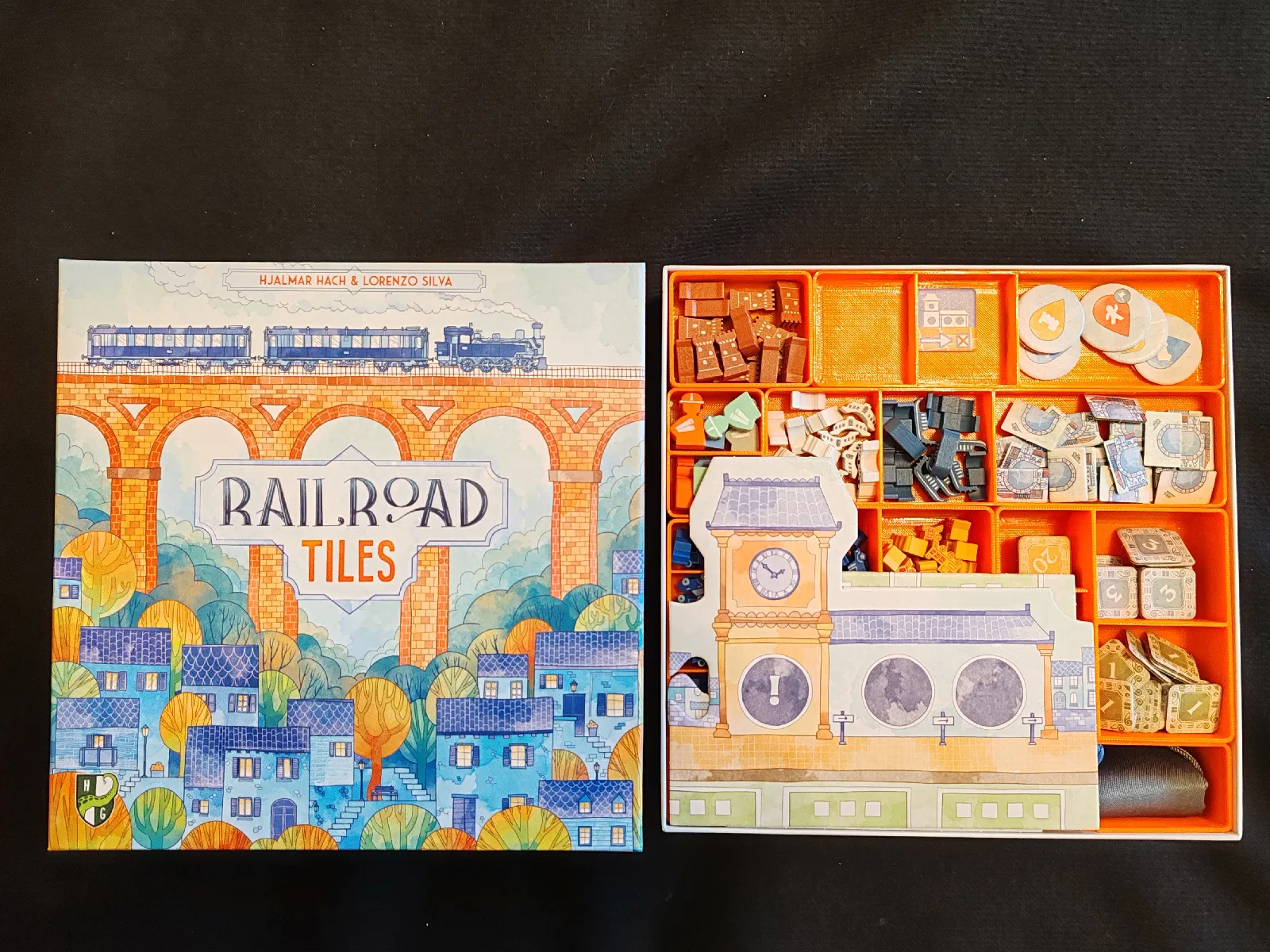 Railroad Tiles Organizer | Brettspiel Einsatz für Erweiterungen