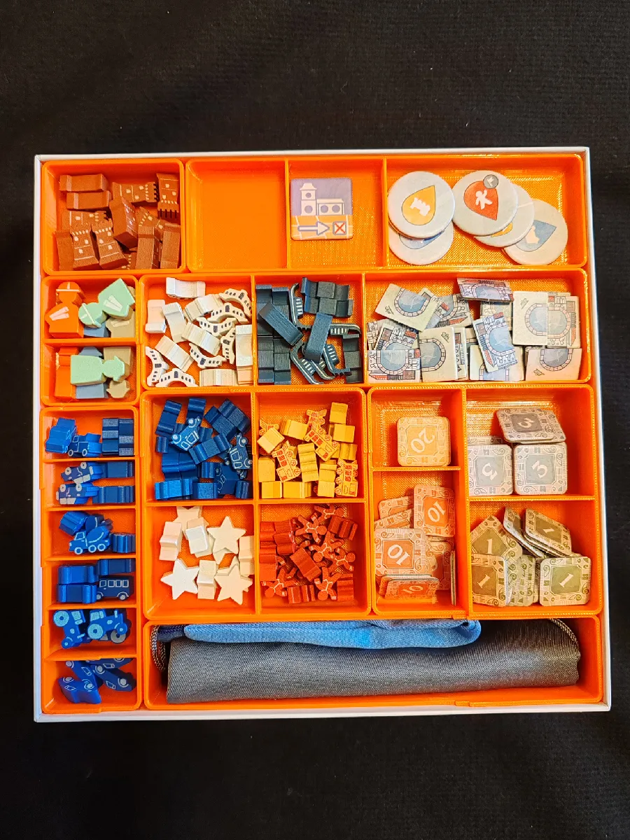 Railroad Tiles Organizer | Brettspiel Einsatz für Erweiterungen - image3 Railroad Tiles Organizer | Brettspiel Einsatz für Erweiterungen – Bild 3