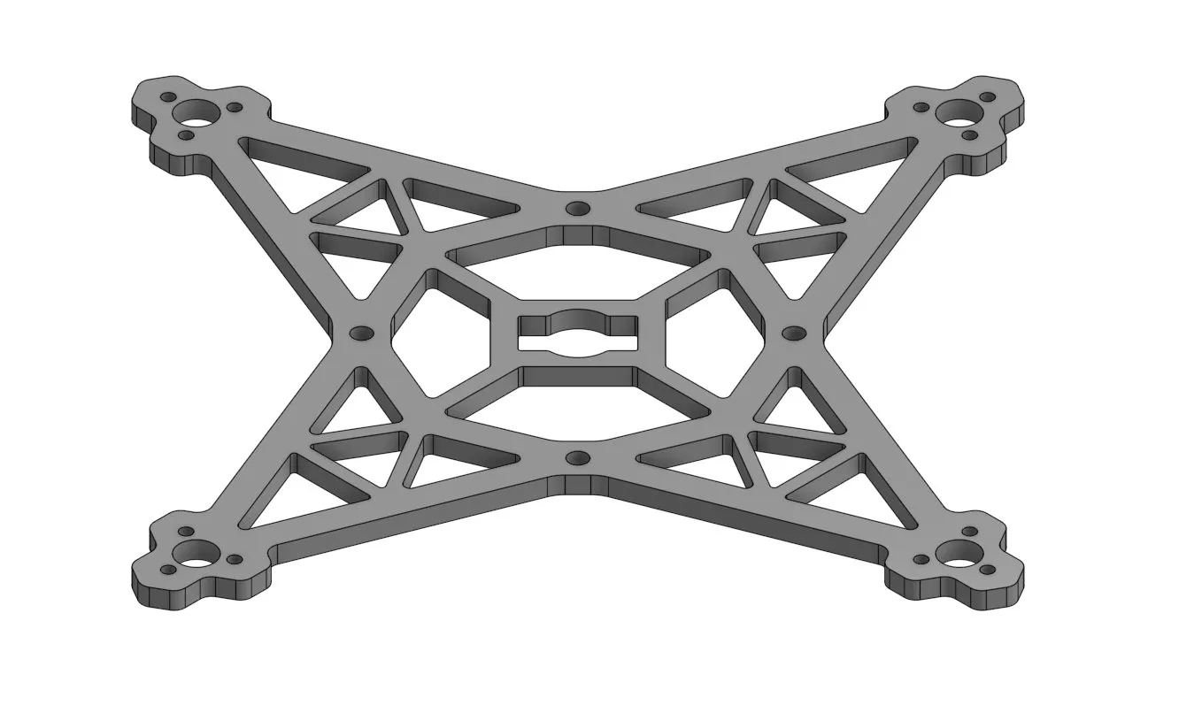 Mars 2 Zoll FPV Drone Frame | Ultraleichtes Unibody Chassis - image3 Mars 2 Zoll FPV Drone Frame | Ultraleichtes Unibody Chassis – Bild 3
