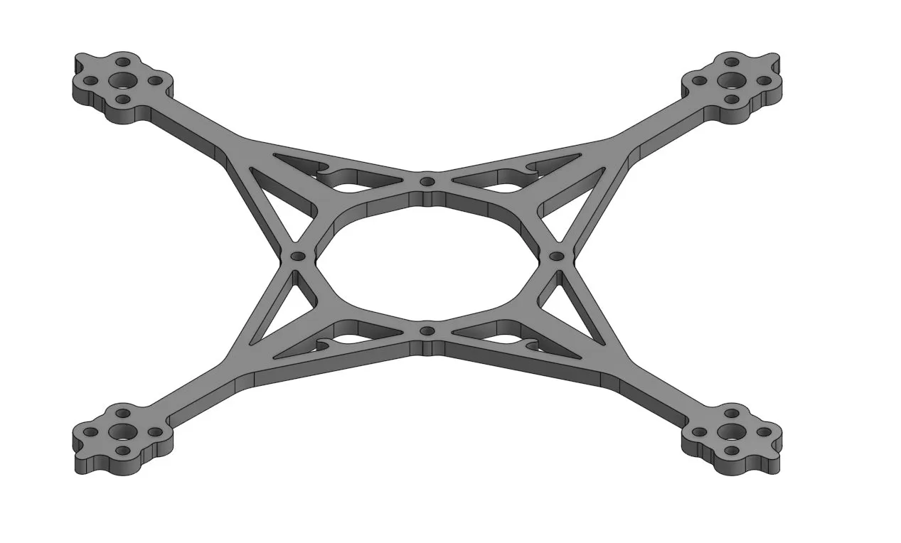 Pluto 3 Zoll FPV Frame | Ultraleichter Toothpick Drohnen-Rahmen