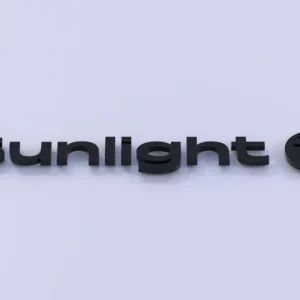 Sunlight Logo 3D-Schriftzug | Wohnmobil & Caravan Deko