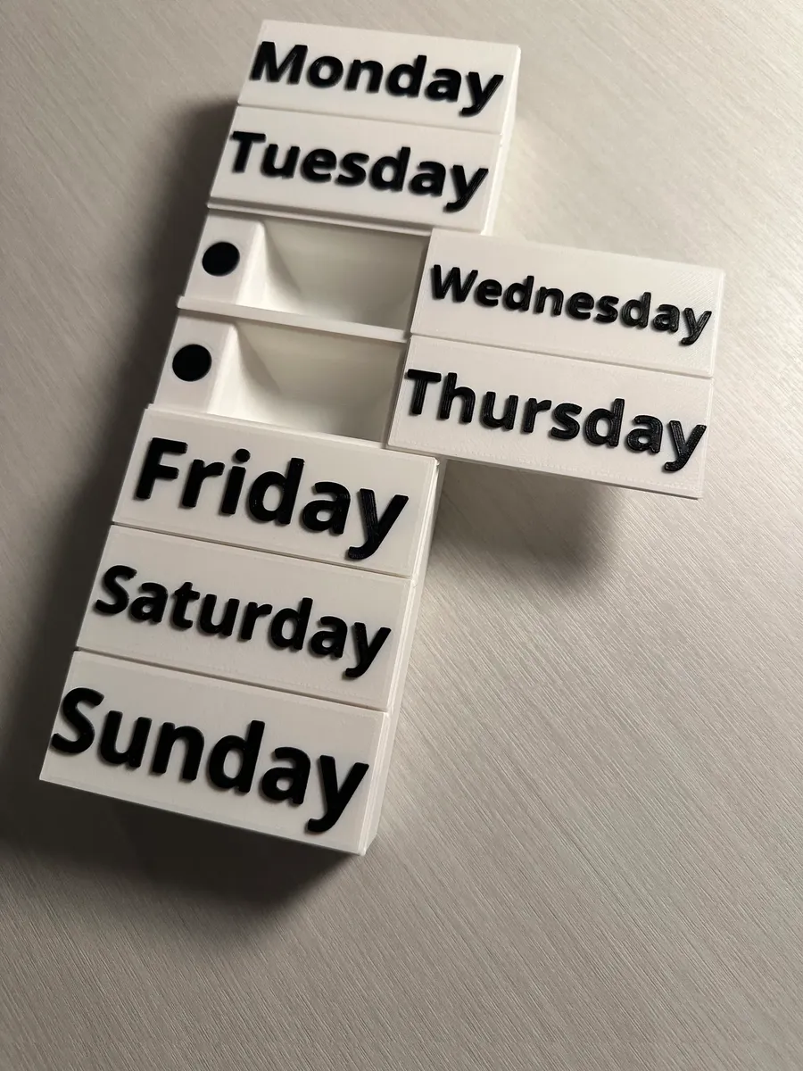 Magnetische Pillendose 7 Tage | WIDE Pill Case Organizer