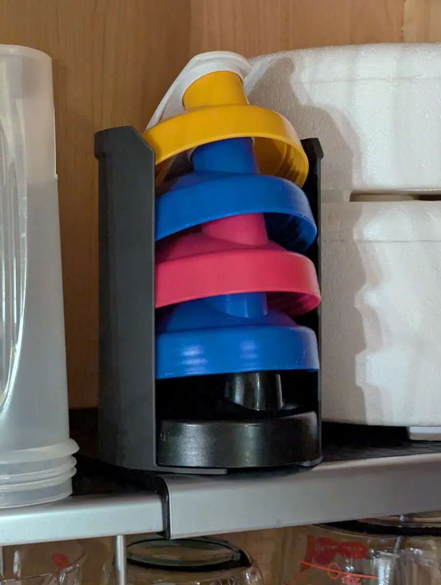 Blender Bottle Deckelhalter | Organizer für Shaker-Deckel