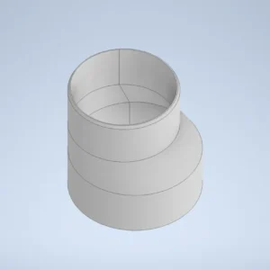 PVC Rohr Adapter 150 auf 125 mm | Robuster Rohrverbinder