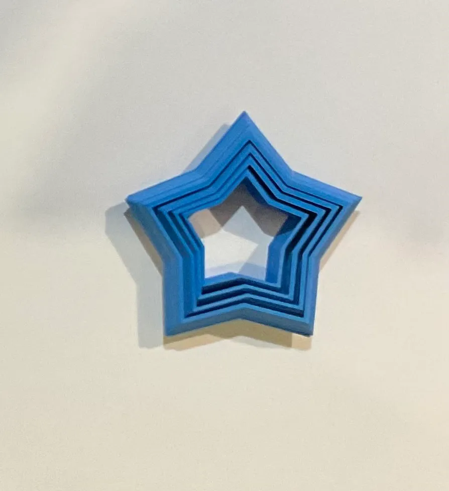 Deko-Stern Modern Design | Geometrische Stern-Figur