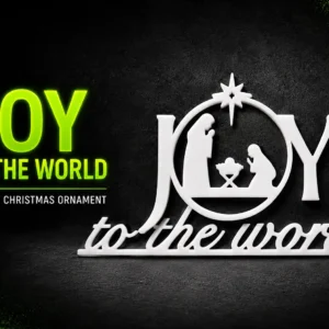 Krippen-Ornament Joy to the world | Weihnachtsdeko DIY