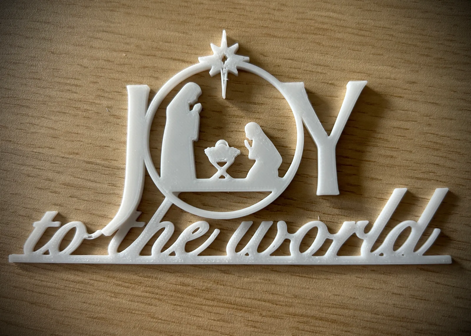 Krippen-Ornament Joy to the world | Weihnachtsdeko DIY - image3 Krippen-Ornament Joy to the world | Weihnachtsdeko DIY – Bild 3