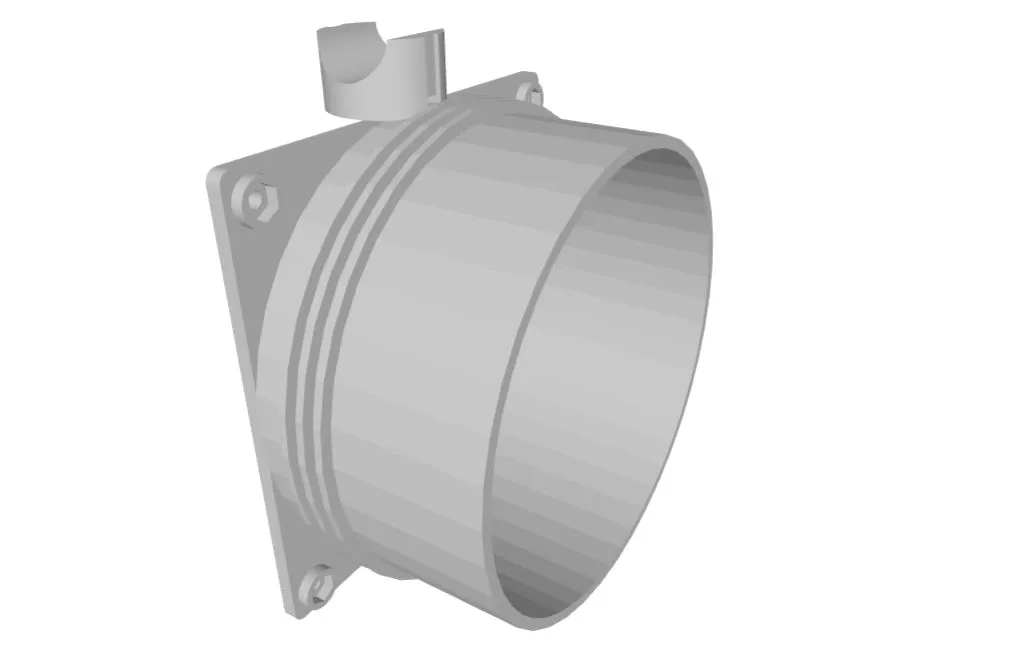 Lüfteradapter 80mm auf Schlauch | Absaugung & Kühlung