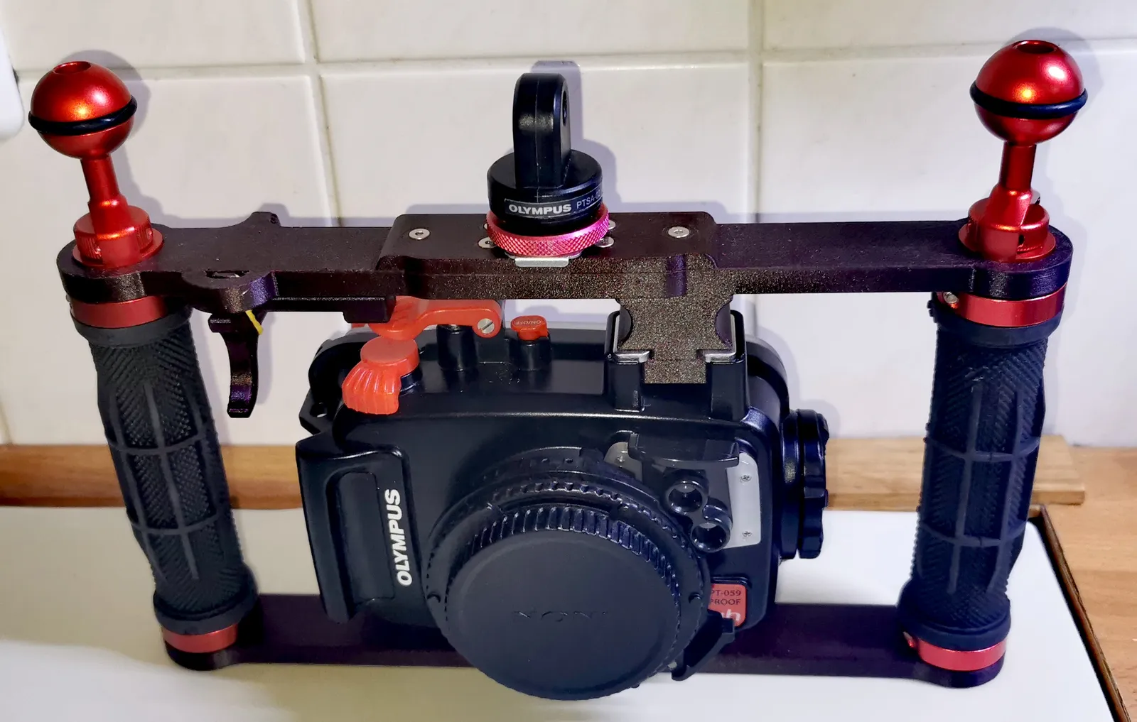 Diving Rig für Olympus PT-059 | Profi Unterwasser-Kamera-Halterung