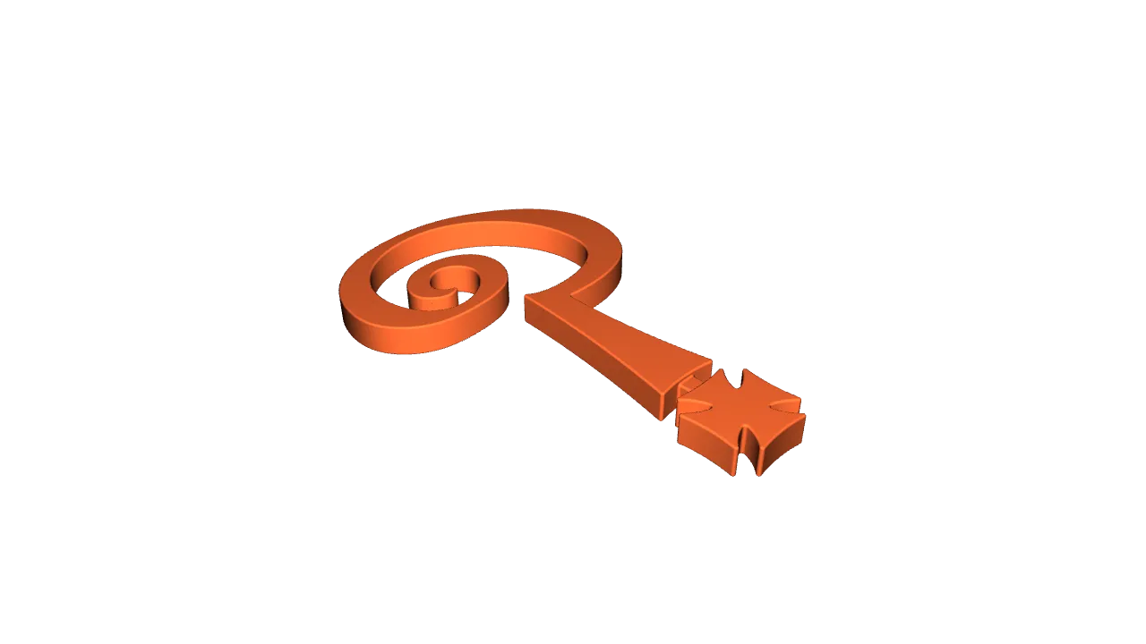 Indian Larry Question Cross | 3D-Druck Sammlerstück Deko - image2 Indian Larry Question Cross | 3D-Druck Sammlerstück Deko – Bild 2