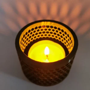 Honeycomb Teelichthalter | Modernes Deko-Licht mit Wabenmuster