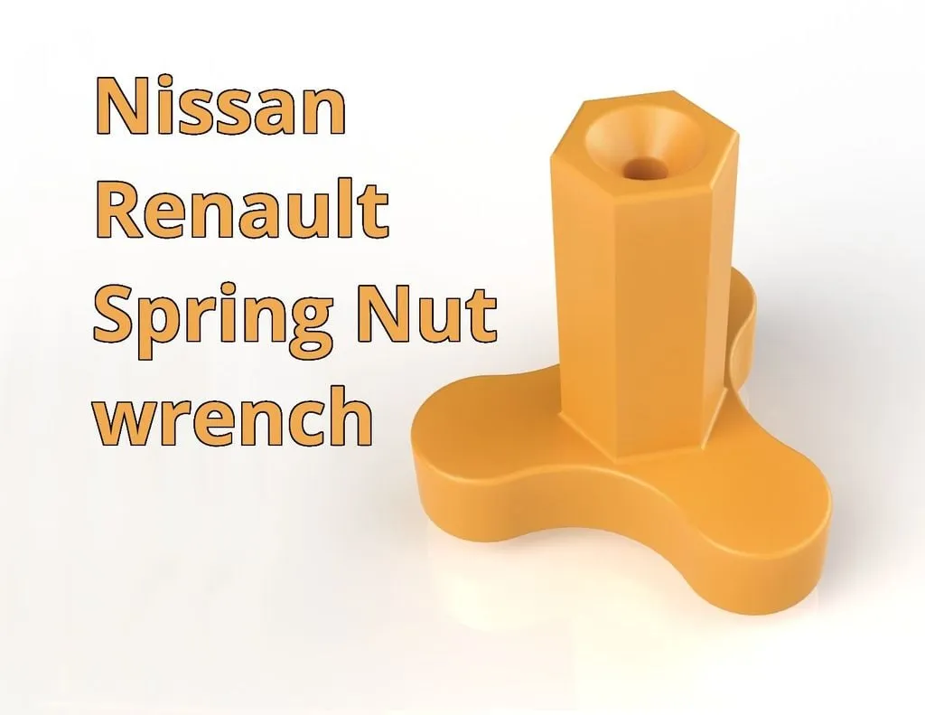 Nissan Renault Feder-Mutter Schlüssel 22mm | KFZ Werkzeug