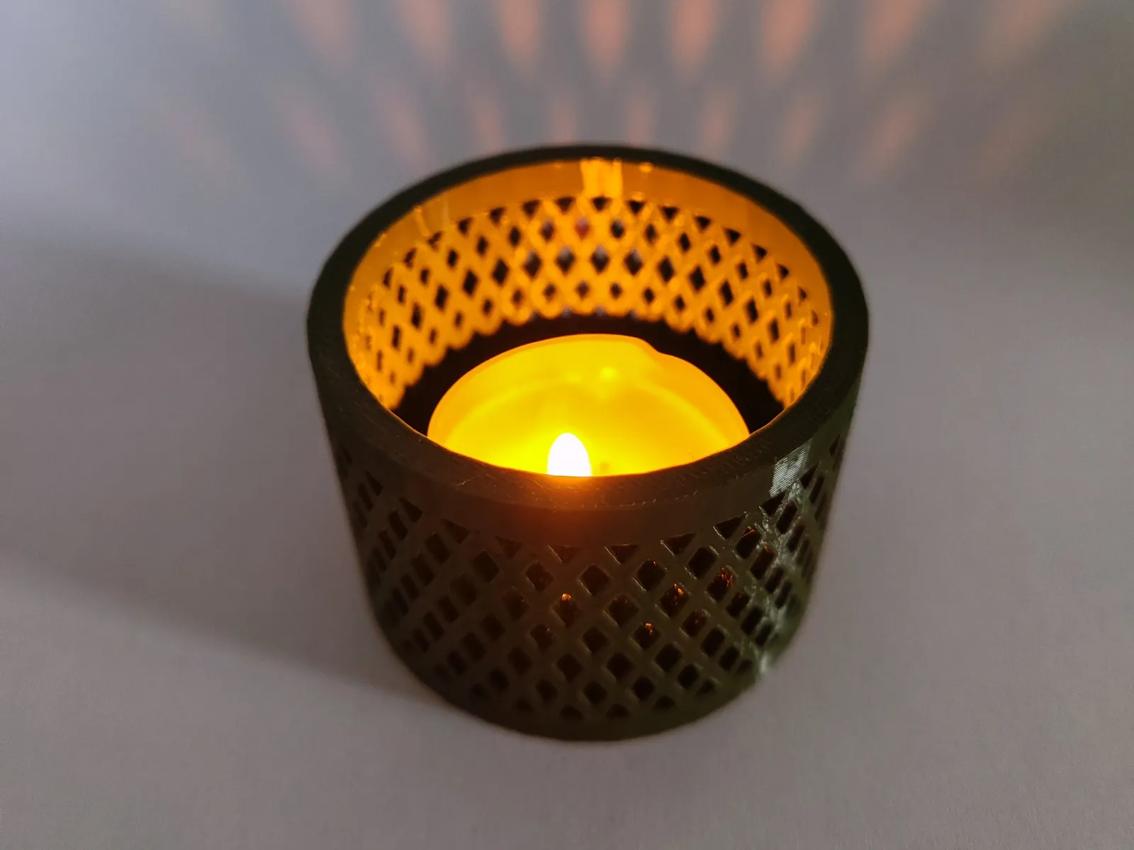 Teelichthalter Diamond Mesh | Geometrische Deko