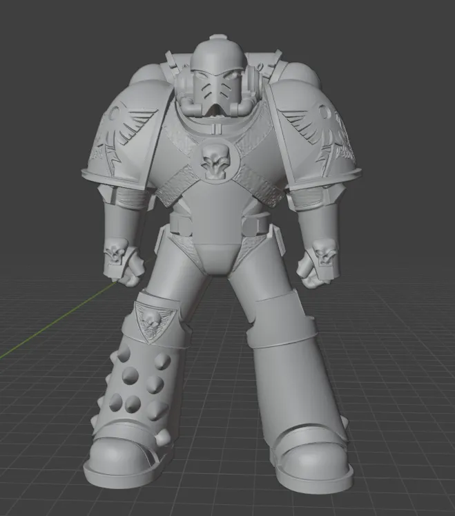 Sci-Fi Krieger Miniatur | 3D-Druck Sammlerfigur DIY