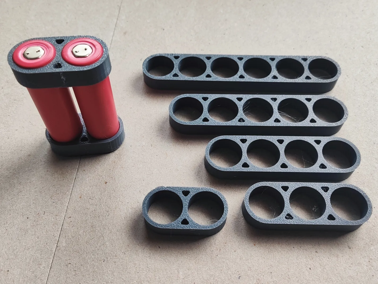18650 Batterie-Halterung Set (2-6 Zellen)