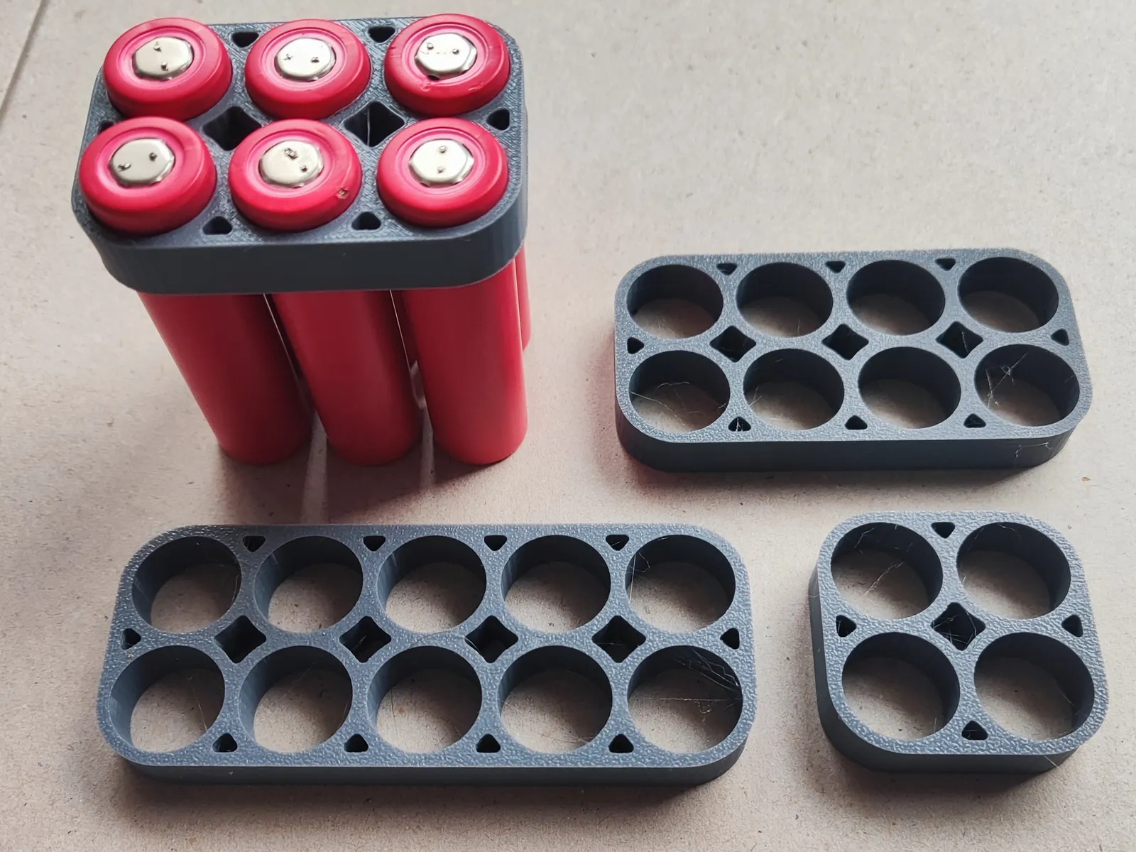 18650 Akku-Halter Set Double Row | Batterie-Management