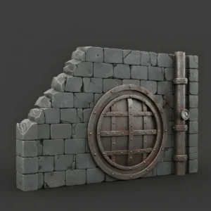 Grimdark Mauer Ruine | Tabletop Gelände & Diorama
