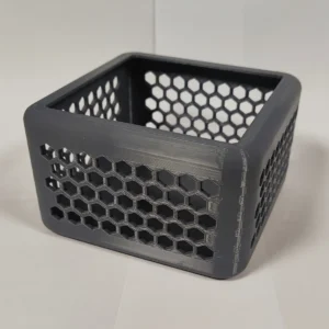 Hexagon Aufbewahrungsbox | Moderne Schale mit Incurved Rim