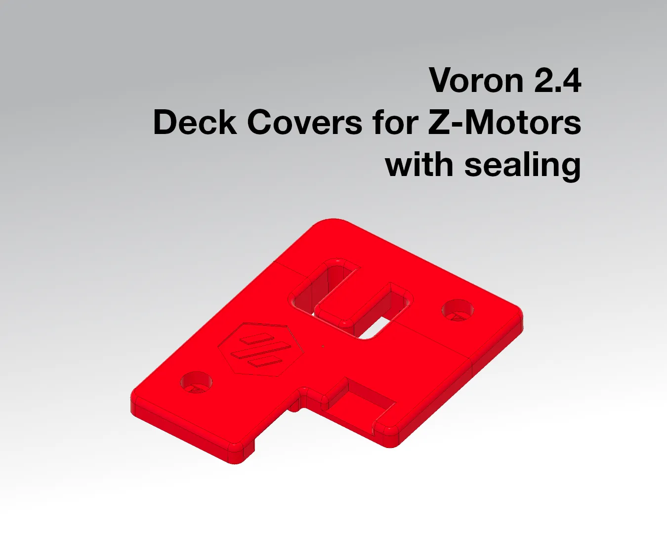Voron 2.4 Z-Motor Abdeckung | Deck Cover Abdichtung