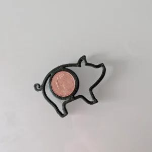 Glücksschwein für 1 Cent Münze | Glücksbringer Deko