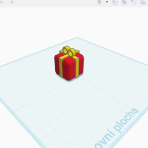 Geschenkbox Deko-Figur | Weihnachtliche Tischdekoration