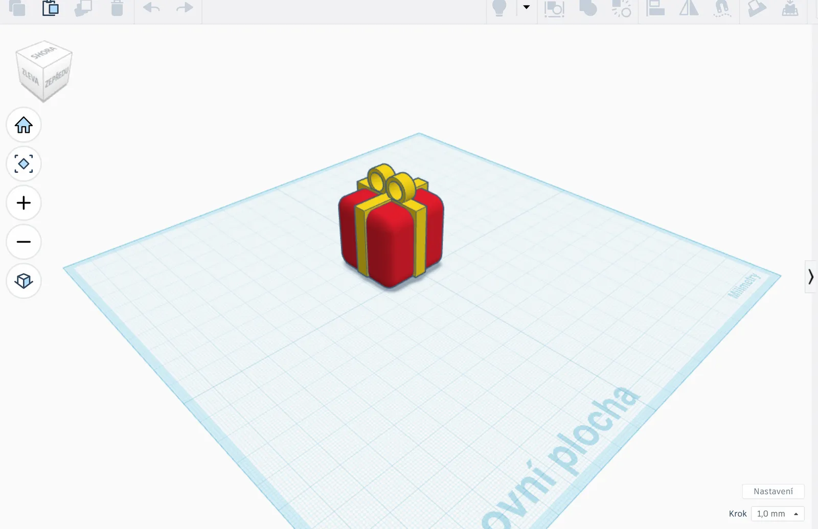 Geschenkbox Deko-Figur | Weihnachtliche Tischdekoration