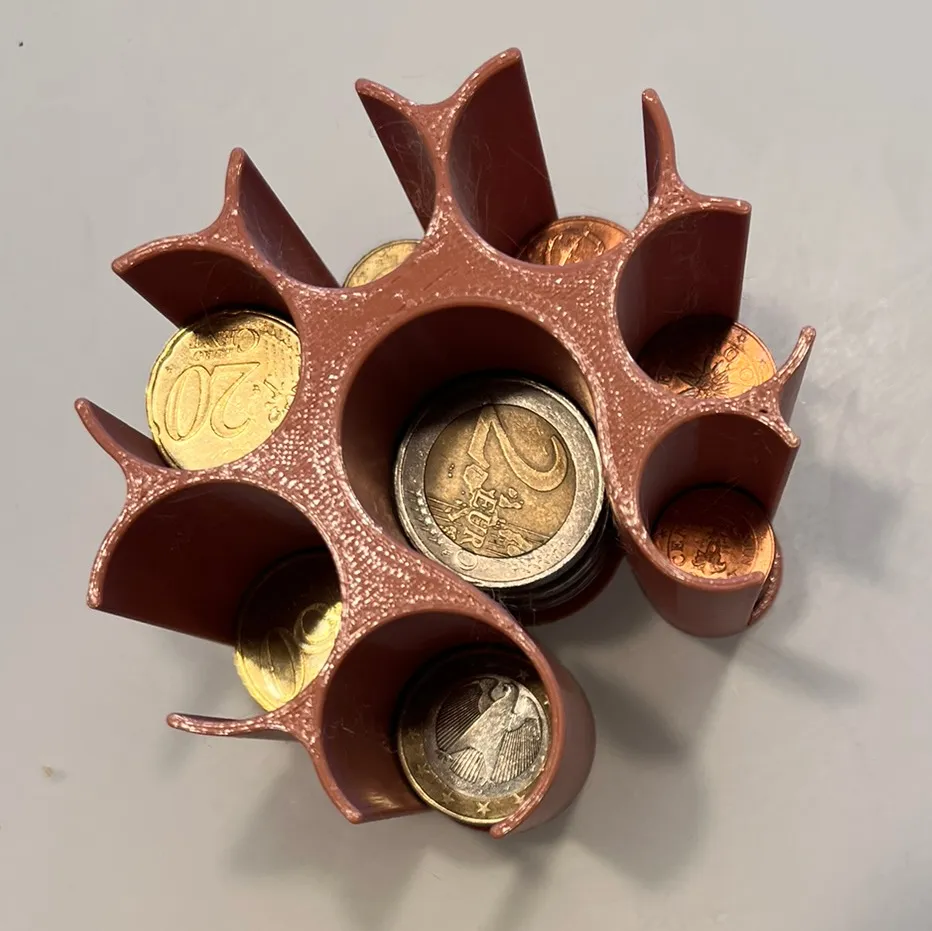 Spiral Euro Münz-Organizer | Kompakte Spardose & Sortierhilfe
