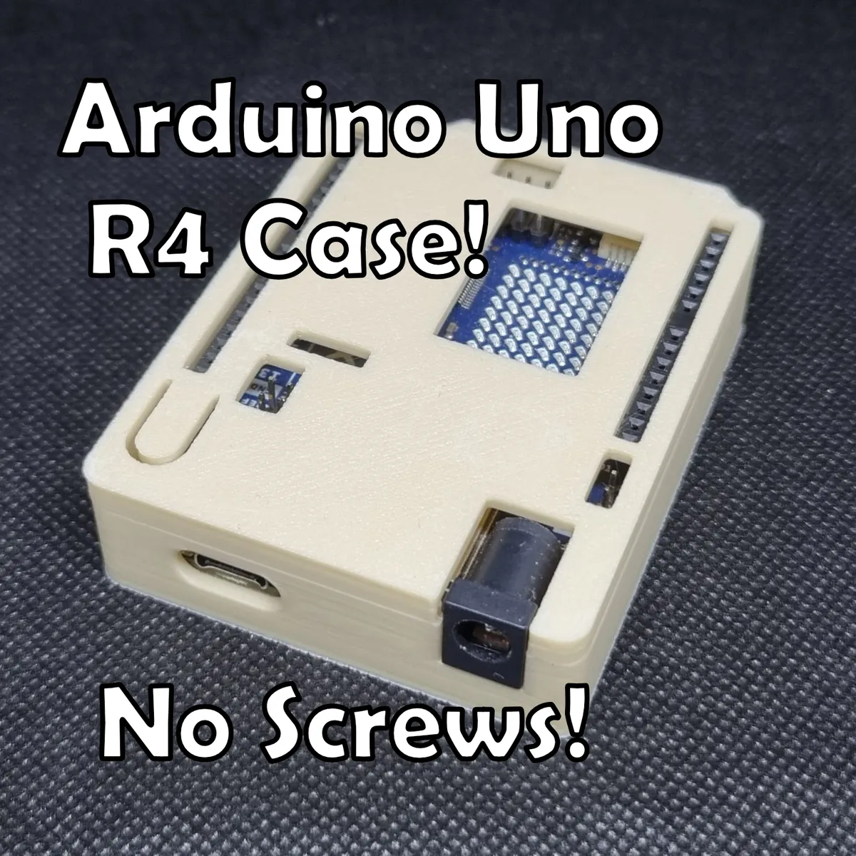 Arduino Uno R4 Gehäuse Snap-Fit | Schutzhülle ohne Schrauben