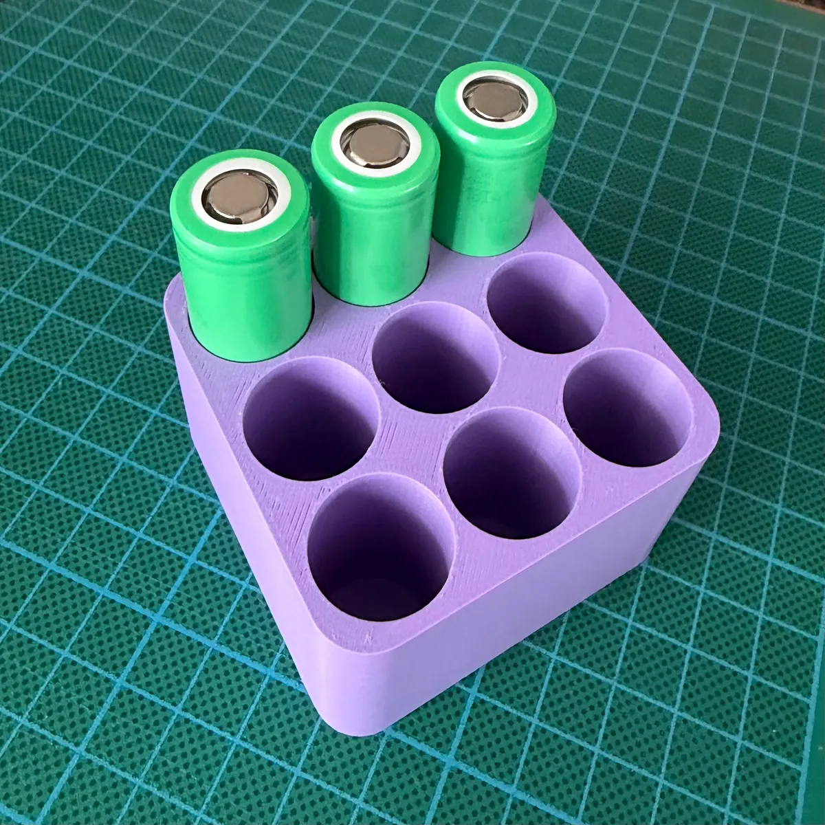 18650 Batterie Organizer 3x3 | Akku Halterung & Aufbewahrung