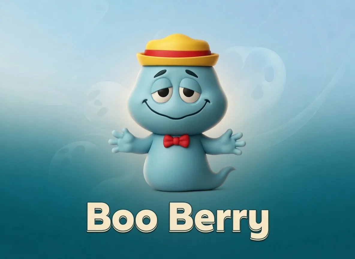 Boo Berry Sammlerfigur | Retro Maskottchen DIY-Rohling