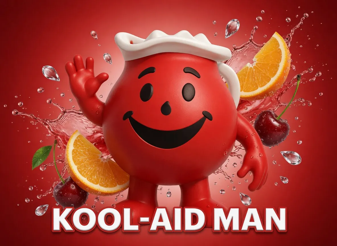 Kool-Aid Man Sammlerfigur | Retro DIY Statue zum Bemalen