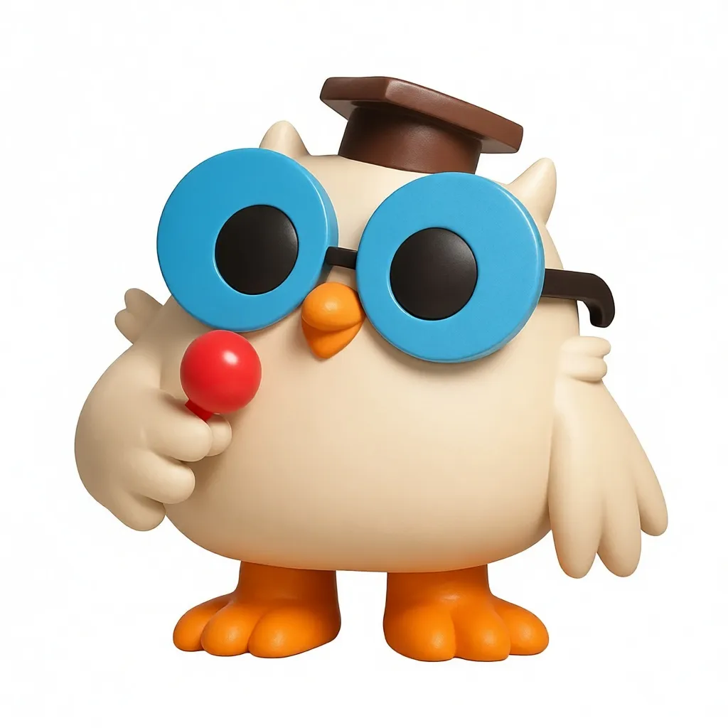 Mr. Owl Sammlerfigur | Retro Maskottchen DIY-Statue - image3 Mr. Owl Sammlerfigur | Retro Maskottchen DIY-Statue – Bild 3