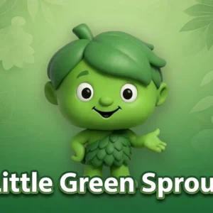 Little Green Sprout Figur | DIY Sammlerstück zum Bemalen