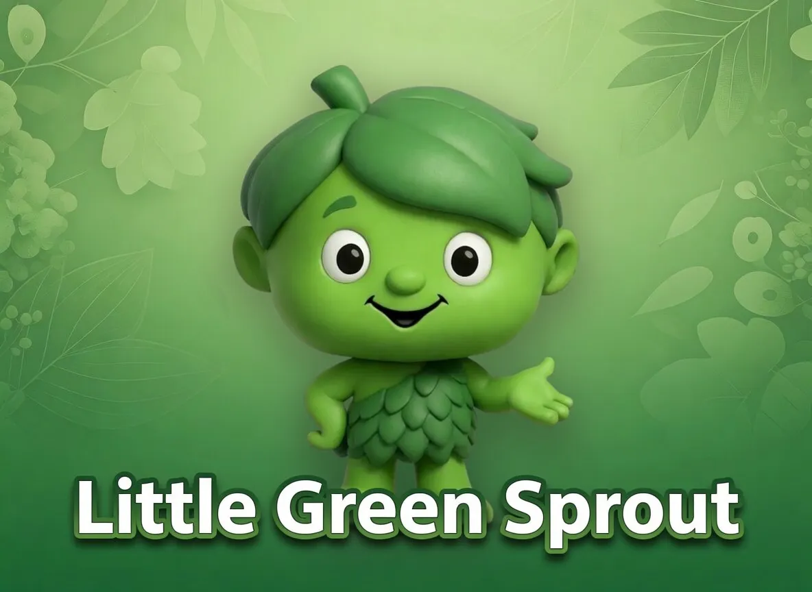 Little Green Sprout Figur | DIY Sammlerstück zum Bemalen