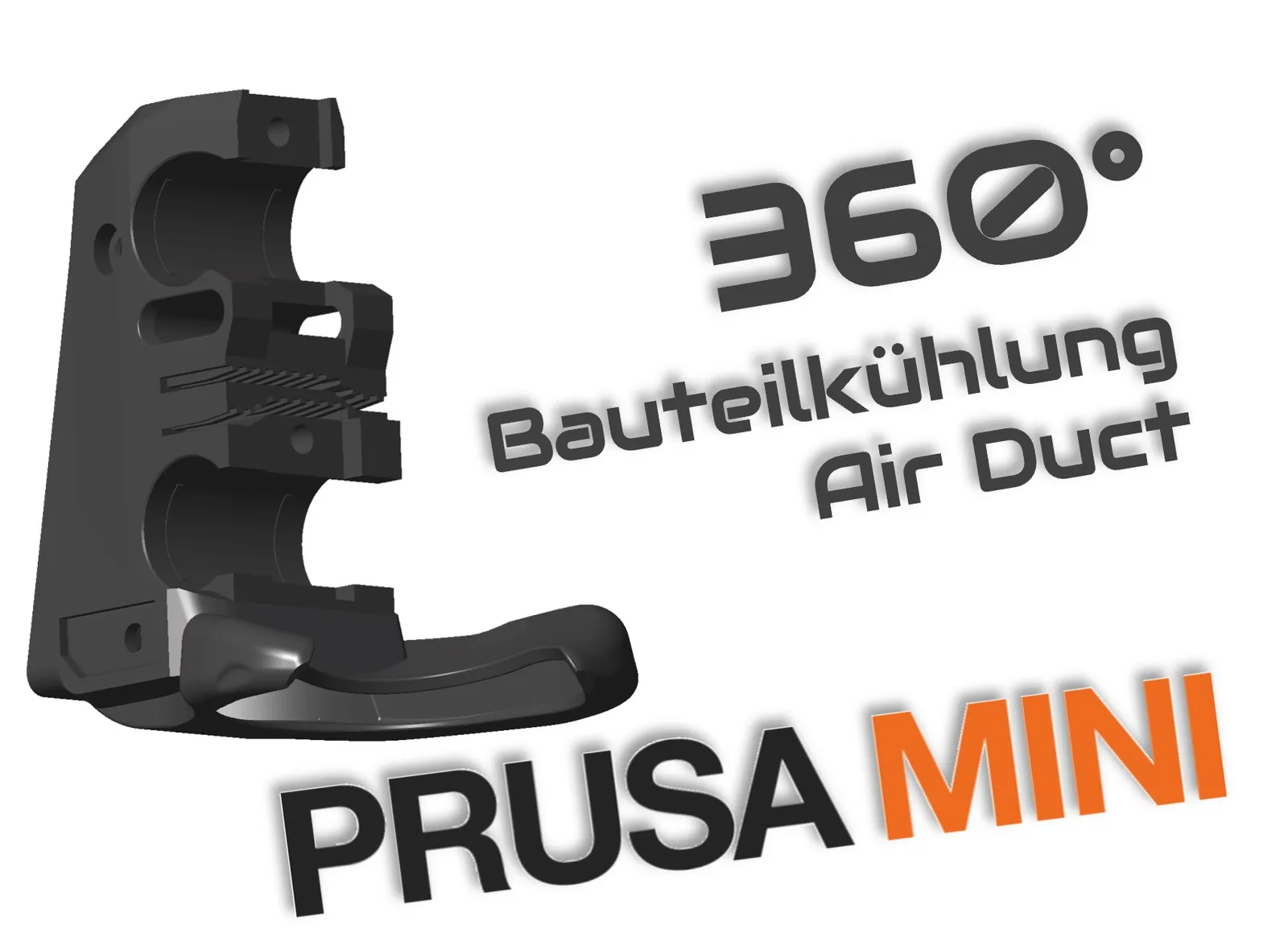 Prusa Mini 360° Bauteilkühlung | Upgrade Shroud