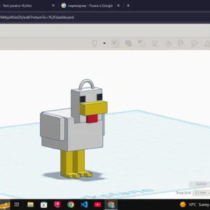 Minecraft Huhn Figur | 3D-Druck Sammlerstück & DIY Rohling